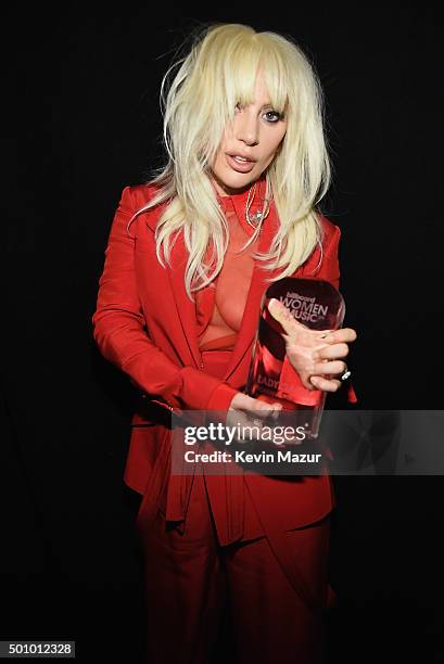 Lady Gaga attends Billboard Women In Music 2015 on Lifetime at Cipriani 42nd Street on December 11, 2015 in New York City.