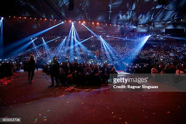General view of atmosphere during Nobel Peace Prize concert at Telenor Arena on December 11, 2015 in Oslo, Norway.