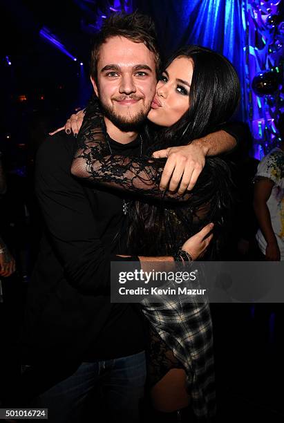 Zedd and Selena Gomez attend Z100's Jingle Ball 2015 at Madison Square Garden on December 11, 2015 in New York City.