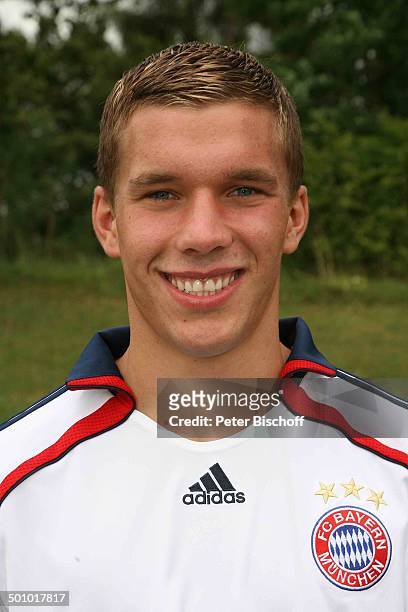 Lukas Podolski , Porträt, Portrait, geb.: 4. Juni 1985, Sternzeichen: Zwillinge, Allianz Arena, München, Deutschland, , P.-Nr. 1116/2006, Fußballer,...