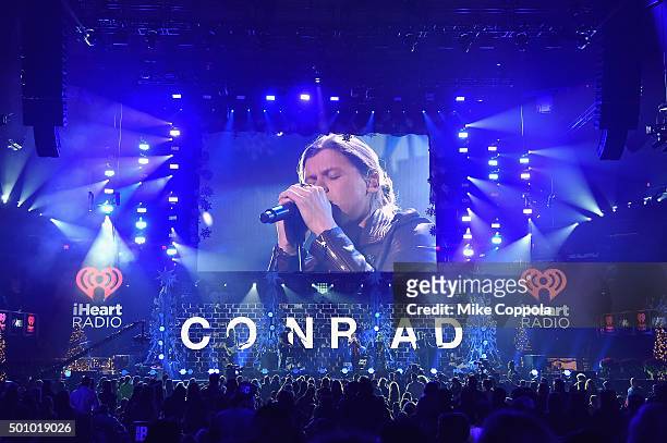 Musician Conrad Sewell performs onstage during Z100's Jingle Ball 2015 at Madison Square Garden on December 11, 2015 in New York City.