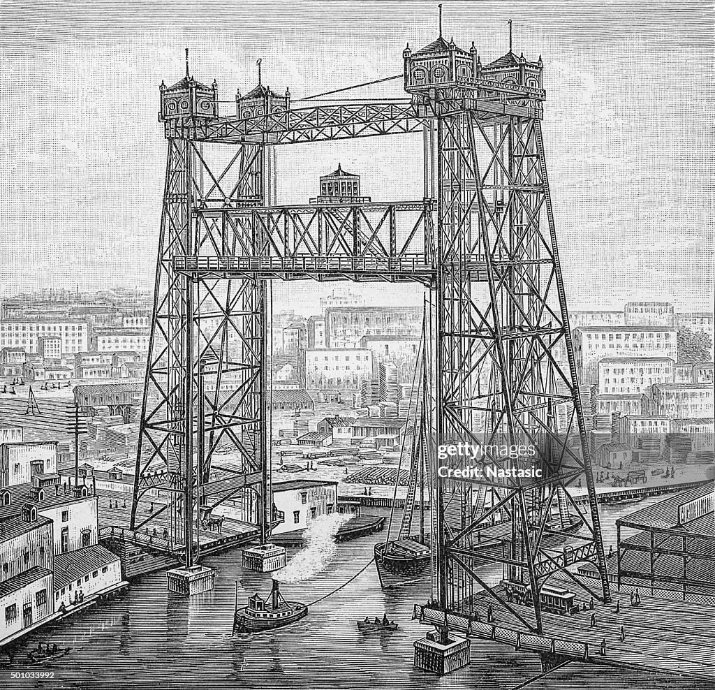 Lift bridge in Chicago