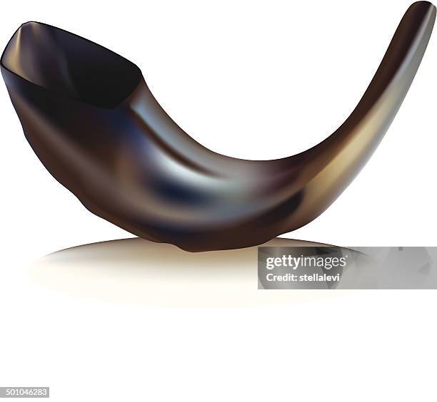 stockillustraties, clipart, cartoons en iconen met shofar - simchat torah