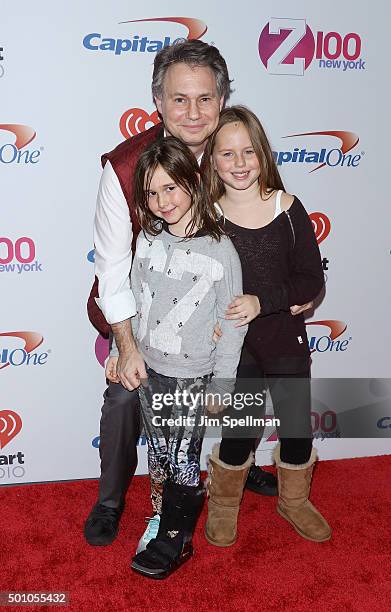 Jason Binn and family attends the Z100's iHeartRadio Jingle Ball 2015 at Madison Square Garden on December 11, 2015 in New York City.