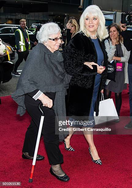 Lady Gaga's grandmother Angelina Calderone Germanotta and mother Cynthia Germanotta attend Billboard's 10th Annual Women In Music at Cipriani 42nd...