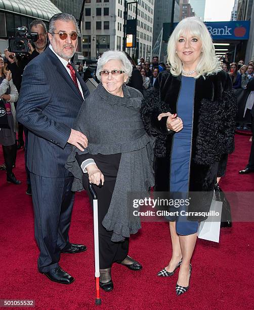 Lady Gaga 's father Joe Germanotta, grandmother Angelina Calderone Germanotta and mother Cynthia Germanotta attend Billboard's 10th Annual Women In...