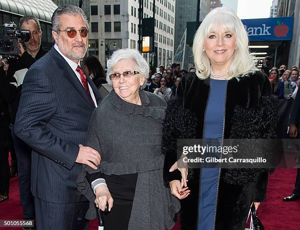 Lady Gaga 's father Joe Germanotta, grandmother Angelina Calderone Germanotta and mother Cynthia Germanotta attend Billboard's 10th Annual Women In...