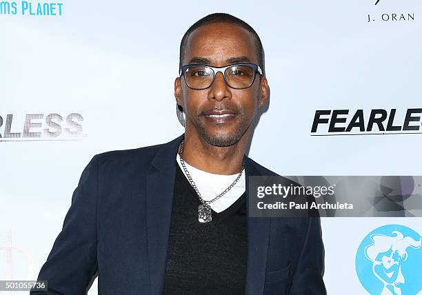 Actor Miguel A. Nunez Jr. Attends the Single Moms Planet's 2015 holiday party and toy drive hosted by Playboy Playmates on December 12, 2015 in...