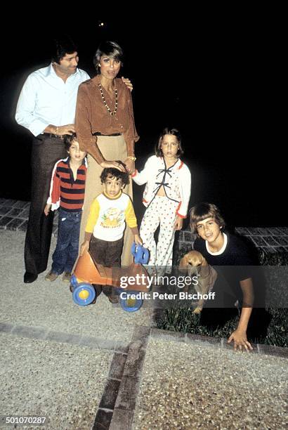 Daliah Lavi-Gans Ehemann Chuck Gans, Sohn Steven, Sohn Alexander, Tochter Cathy, Sohn Rouven, Homestory, Garten, Miami, Florida, USA, Nordamerika,...