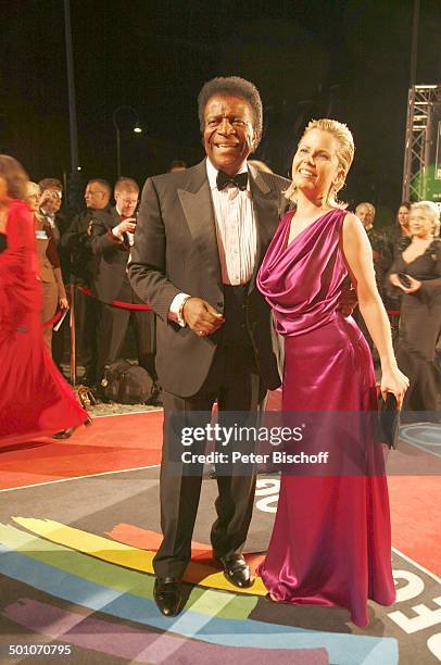 Roberto Blanco, Michaela Schaffrath , 18. "Radio-Regenbogen"-Benefiz-Gala "Ball der Sterne", Motto "El Tango Argentino", "Rosengarten", Mannheim,...