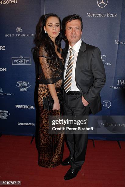 Lothar Matthäus, Freundin Kristina Liliana , Gala "Laureus Medien Award" 2007, "Witzigmann und Roncalli Bajazzo", München, Bayern, Deutschland,...