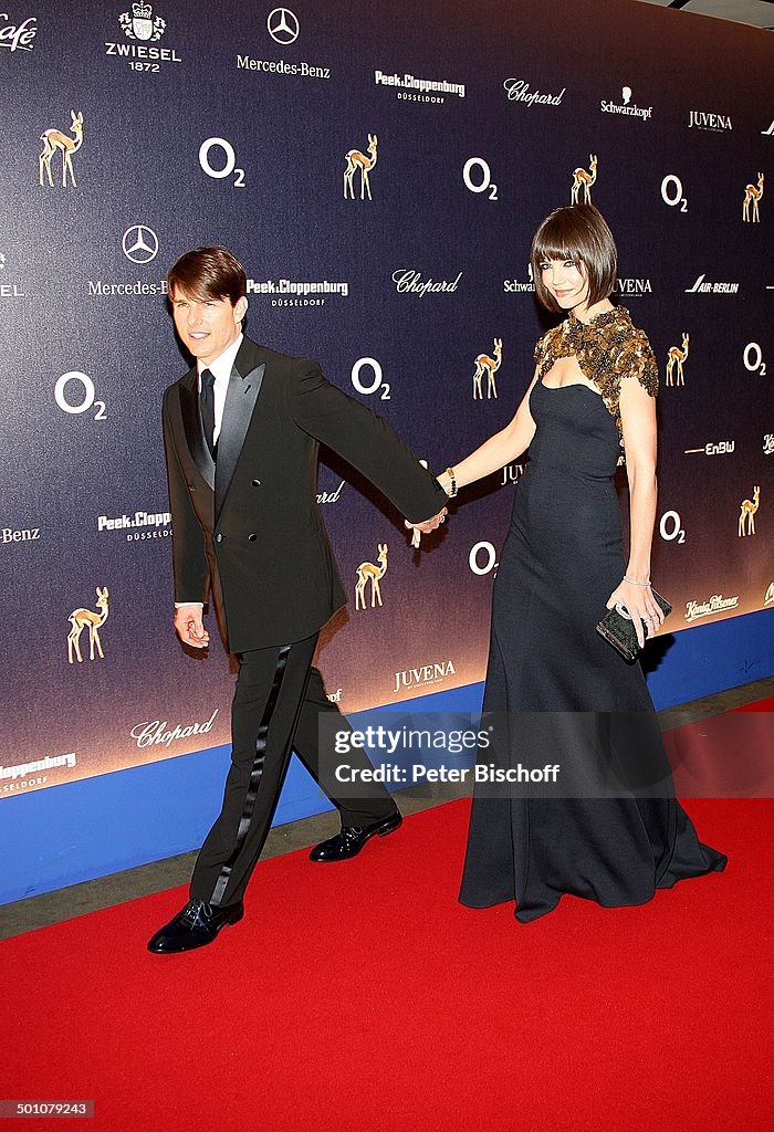 Tom Cruise (Preisträger 'Courage'), Ehefrau Katie Holmes, Bambi-Verleihung, Congress Centrum, Düsseldorf, Nordrhein-Westfalen, Deutschland, Europa, Pr