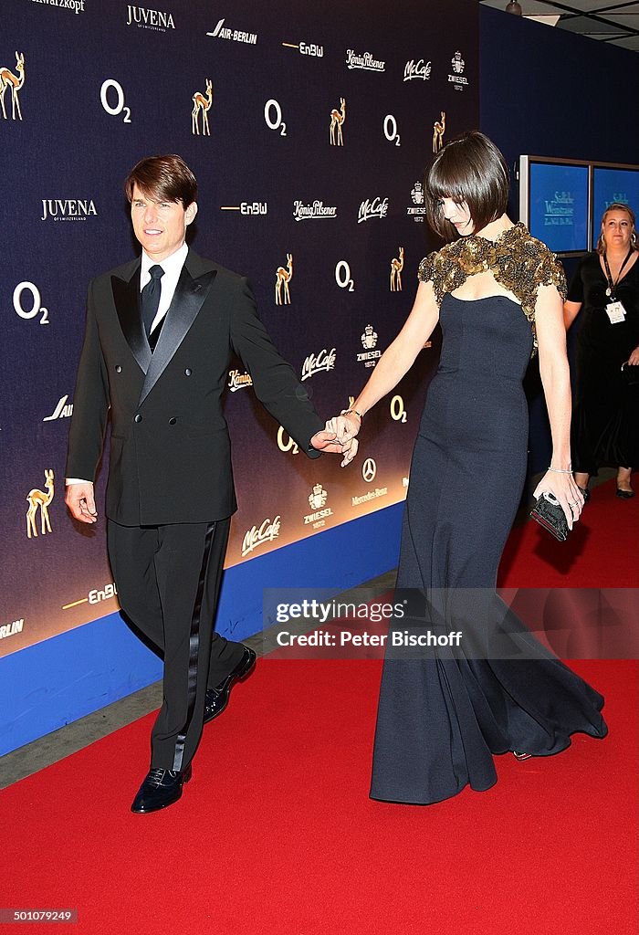 Tom Cruise (Preisträger 'Courage'), Ehefrau Katie Holmes, Bambi-Verleihung, Congress Centrum, Düsseldorf, Nordrhein-Westfalen, Deutschland, Europa, Pr