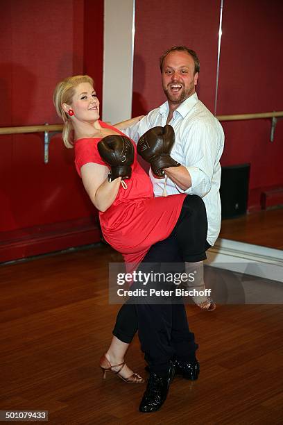 Moritz A. Sachs, Maite Kelly , Training für Finale der 4. Staffel der RTL-Tanzshow "Let's Dance", Tanzschule "Zeughaus", Köln, Nordrhein-Westfalen,...