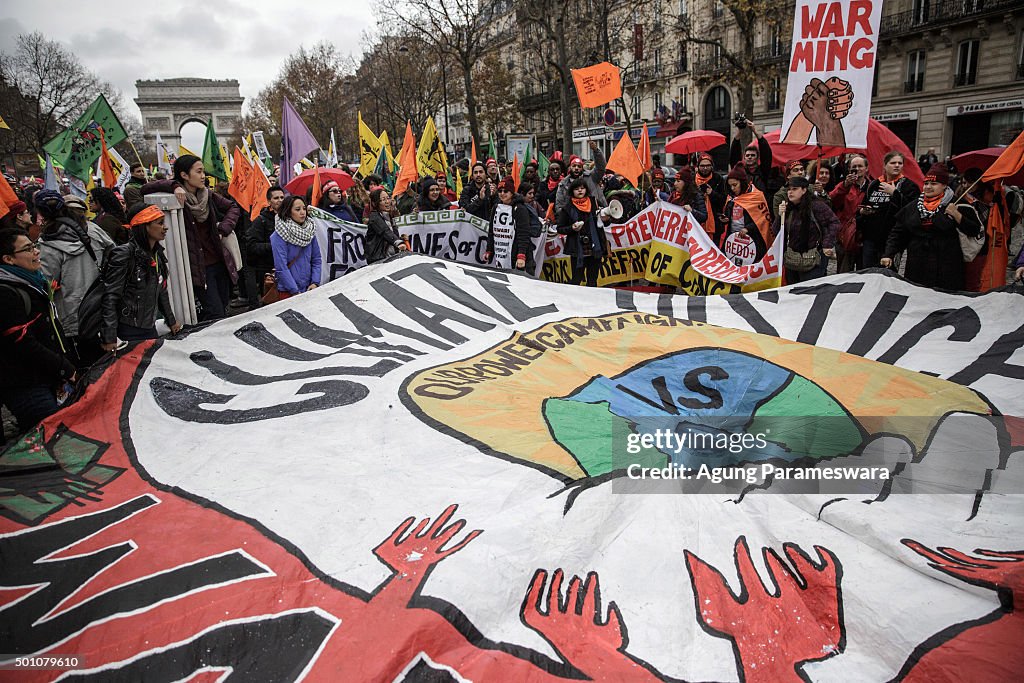 Activists Rally During COP21 In Paris