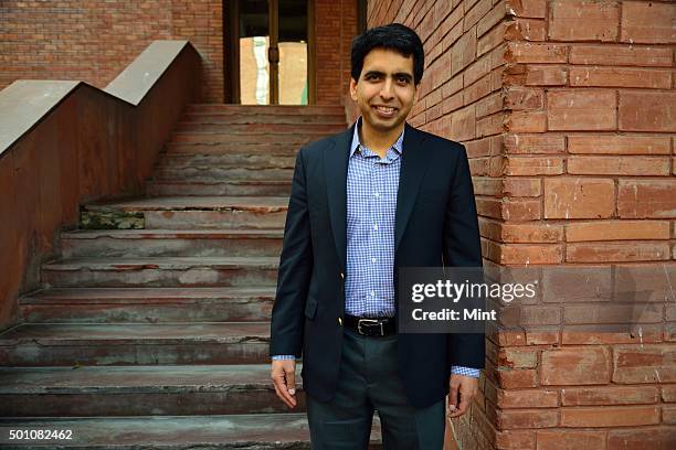 Salman Khan, the promoter of US based Khan Academy, during an interview at India Habitat Centre on December 3, 2015 in New Delhi, India. According to...