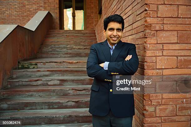 Salman Khan, the promoter of US based Khan Academy, during an interview at India Habitat Centre on December 3, 2015 in New Delhi, India. According to...