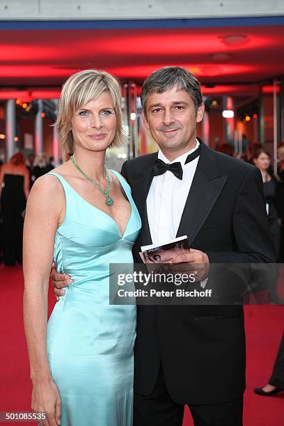 Gundula Gause, Ehemann Peter, Sat.1-Gala Verleihung "Deutscher Fernsehpreis 2009", "Coloneum", Köln, Nordrhein-Westfalen, Deutschland, Europa, Roter...