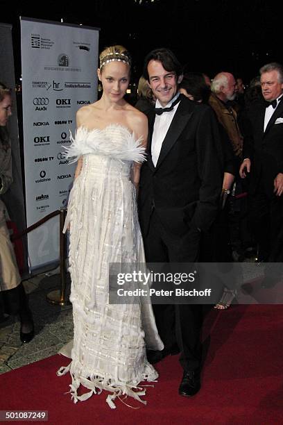 Hans Werner Meyer, Jeanette Hain , Verleihung "Hessischer Film- und Kinopreis 2008", "Alte Oper", Frankfurt, Hessen, Deutschland, Europa, Filmpreis,...