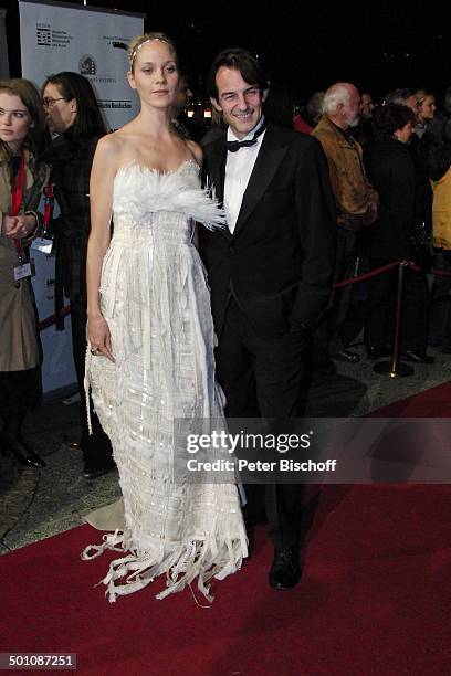 Hans Werner Meyer, Jeanette Hain , Verleihung "Hessischer Film- und Kinopreis 2008", "Alte Oper", Frankfurt, Hessen, Deutschland, Europa, Filmpreis,...