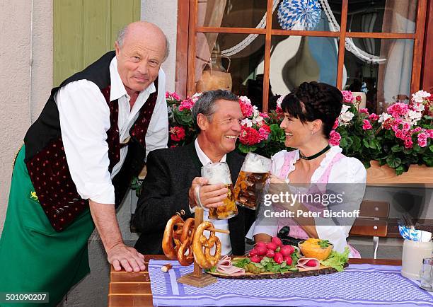 Hans Stadlbauer , Hans Kraus , Corinna Binzer , ZDF-Daily-Soap "Herzflimmern - Liebe zum Leben" - alter Titel: "Herzflimmern - Die Klinik am See" ,...