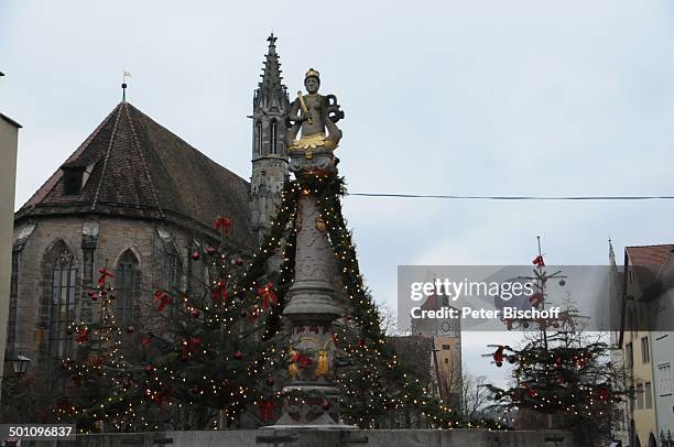 Weihnachtsmarkt, Rothenburg ob der Tauber, Landkreis Ansbach, Bayern, Deutschland, Europa, Weihnachten, Weihnachtszeit, Reiterlesmarkt, Reise BB,...