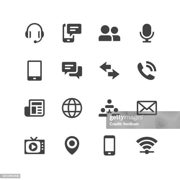 universal mobile icons - contact lens illustration stock illustrations