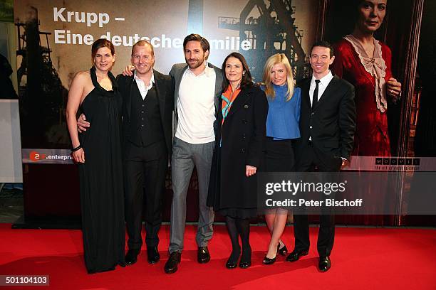 Marie-Jeanette Ferch, Ehemann Heino Ferch, Benjamin Sadler, Barbara Auer, Jessica Paul, Freund Oliver Berben , Premiere zum ZDF-Dreiteiler "Krupp -...