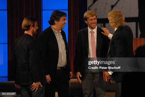 Frederik Mayet, Andreas Richter, Christian Stückl, Thomas Gottschalk , Thema: Passionsspiele Oberammergau, ZDF-Jahresrückblick-Show "Menschen 2010",...