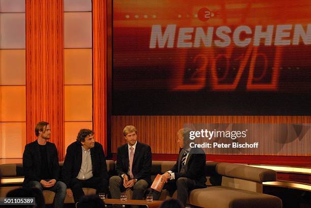 Frederik Mayet, Andreas Richter, Christian Stückl, Thomas Gottschalk , Thema: Passionsspiele Oberammergau, ZDF-Jahresrückblick-Show "Menschen 2010",...