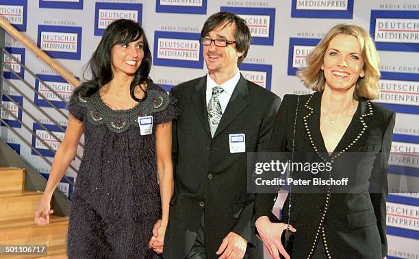 Katharina Saalfrank , Ehemann Dr. Christian Saalfrank, Marietta Slomka , Verleihung Gala "Deutscher Medienpreis" 2011 für herausragende Symbole der...