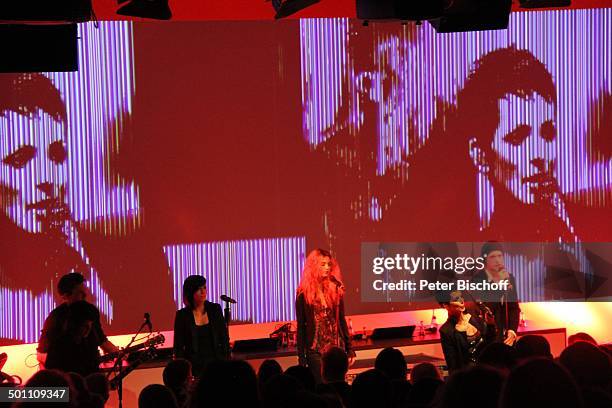 Nena , Tochter Larissa Kerner , Sohn Sakias Kerner , Background-Sängerin , Musiker der Band, Verleihung Gala "Deutscher Medienpreis" 2011 für...