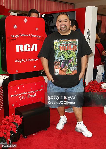 Actor/comedian Gabriel Iglesias attends RCA's Made For Moments Holiday Campaign at Glendale Galleria on December 12, 2015 in Glendale, California.