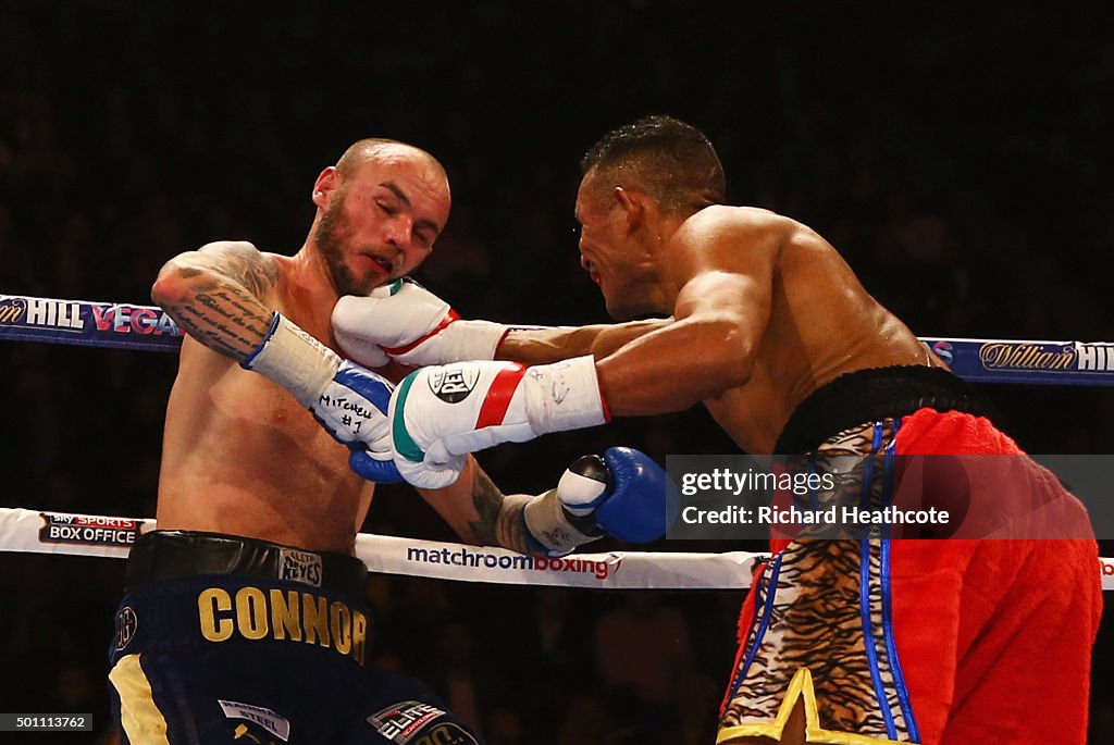London O2 Boxing Kevin Mitchell is knocked down by Ismael Barroso during the WBA... News ...