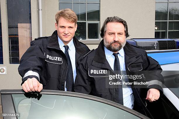 Alexander Koll ,Andreas Windhuis, WDR-Serie "Ein Fall für die Anrheiner", Kulissenstadt, Köln-Mülheim, Nordrhein-Westfalen, Deutschland, Europa,...