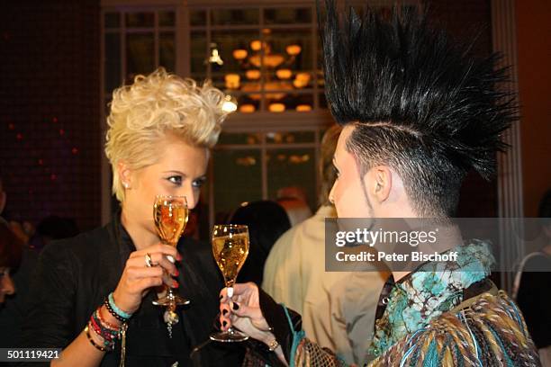 Verena Kerth , Sebastian Böhm , "Art of Hair"-Fashion-Show, "Herrenkrug Parkhotel", Magdeburg, Sachsen-Anhalt, Deutschland, Europa, Bühne,...