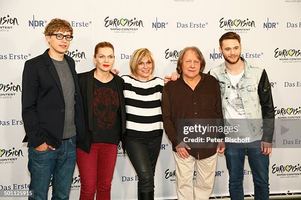 Tim Bendzko , Anna Loos, Mary Roos, Peter Urban, Roman Lob , ARD-Casting-Show "Eurovision Song Contest 2013 - Unser Star für Malmö" , TUI Arena,...