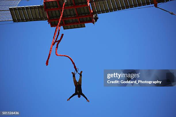 south africa: bungee jumping in soweto - bungee jumping stock pictures, royalty-free photos & images