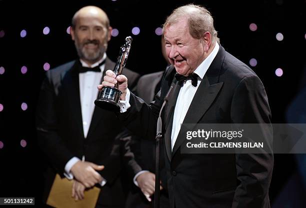 Swedish director Roy Andersson is honored with the European Comedy Award for his film "A Pigeon Sat On A Branch Reflecting On Existence" during the...