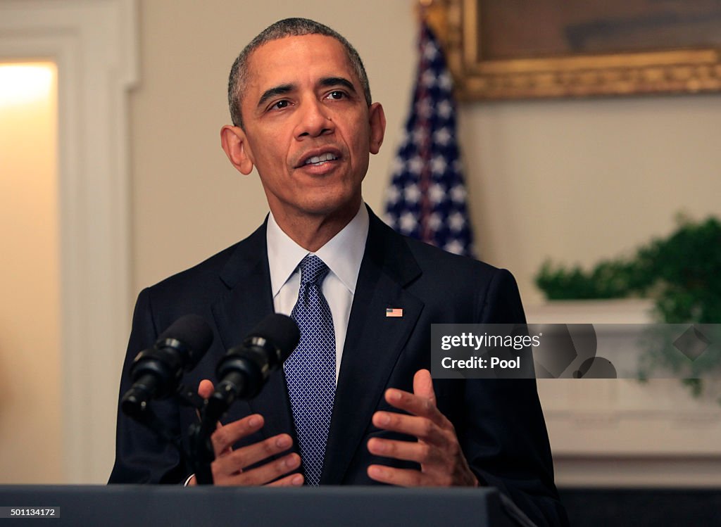 President Barack Obama Speaks On Paris Accord