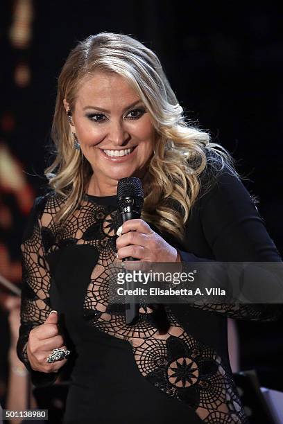 Anastacia performs during the 23rd Christmas Concert at Auditorium Conciliazione on December 12, 2015 in Rome, Italy.