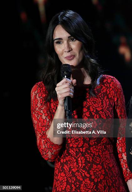 Silvia Toffanin attends the 23rd Christmas Concert at Auditorium Conciliazione on December 12, 2015 in Rome, Italy.