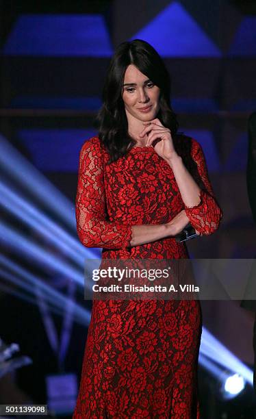 Silvia Toffanin attends the 23rd Christmas Concert at Auditorium Conciliazione on December 12, 2015 in Rome, Italy.