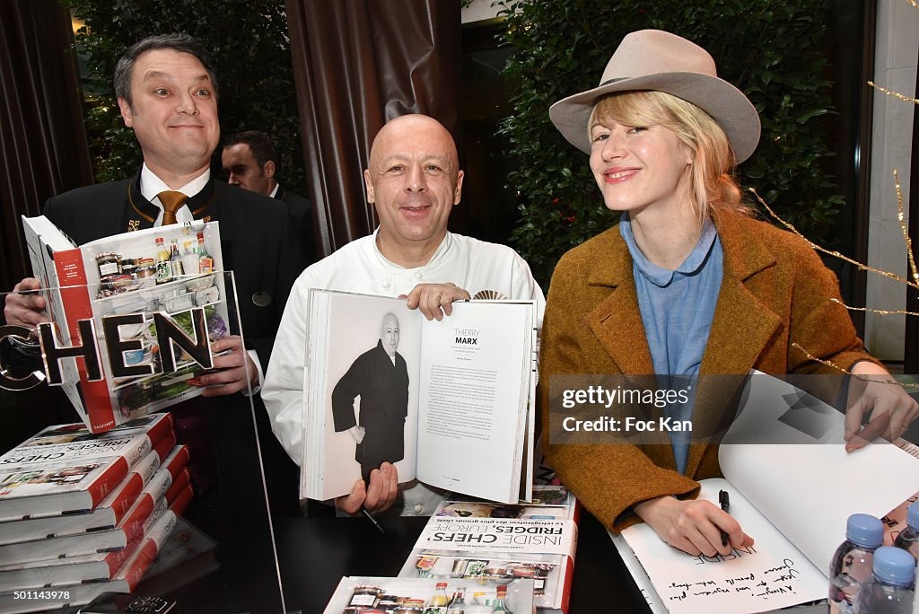 Thierry Marx Inside Chefs' Fridges Book Signing at Mandarin Oriental In Paris