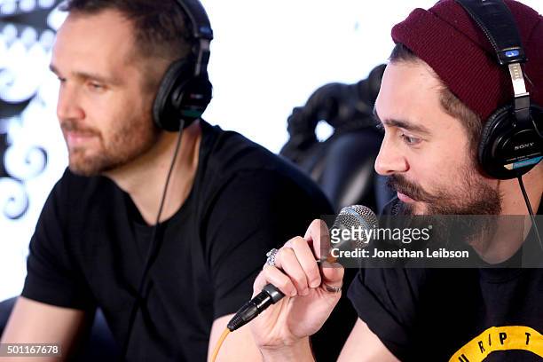 Musicians Will Farquarson and Kyle J Simmons of Bastille attend 106.7 KROQ Almost Acoustic Christmas 2015 at The Forum on December 12, 2015 in Los...