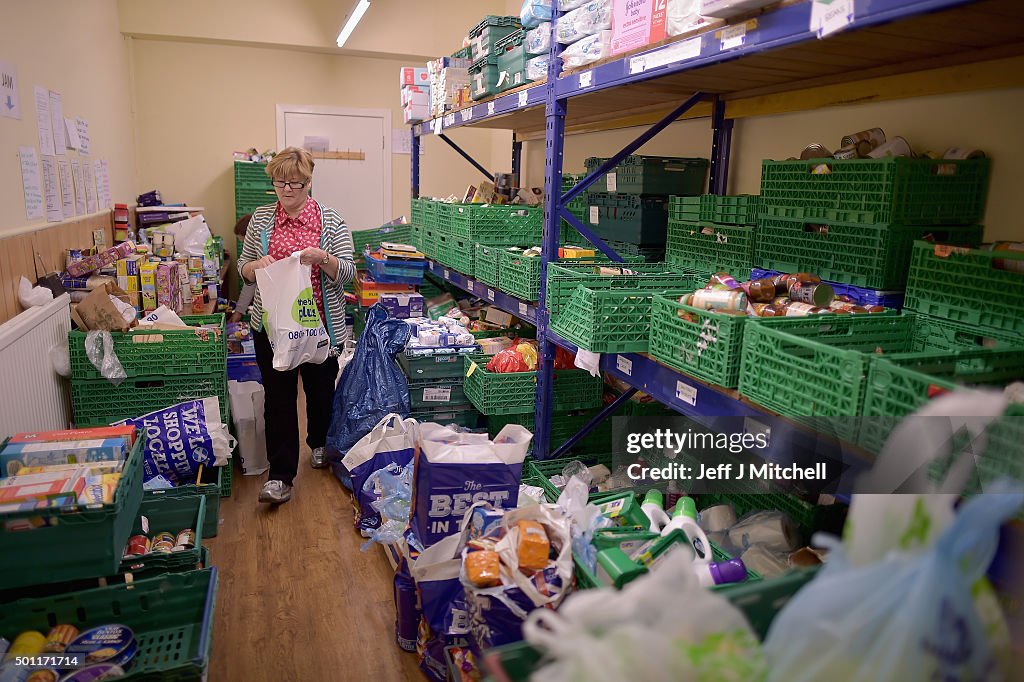 Christmas Hampers Are Distributed By The Trussel Trust Food Bank In Dundee