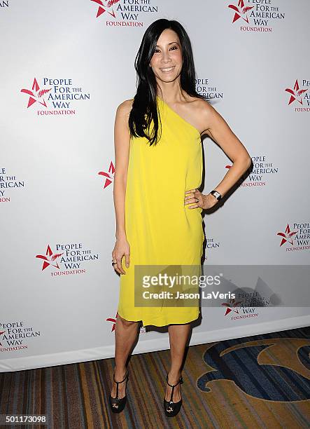 Journalist Lisa Ling attends the 2015 Spirit of Liberty Awards dinner at the Beverly Wilshire Four Seasons Hotel on December 12, 2015 in Beverly...