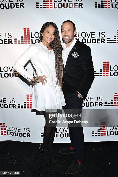Sundra Oakley attends the Chaz Dean holiday party 2015 benefiting Love Is Louder on December 12, 2015 in Los Angeles, California.