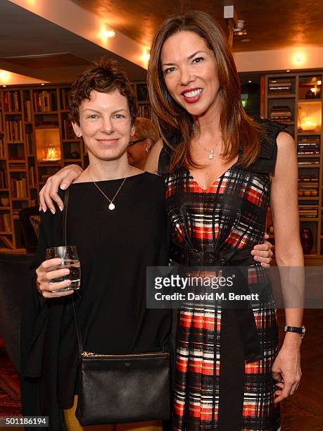 Sara Bronfman and Heather Kerzner attend the Saqqara Jewels lunch for Children In Crisis at the Belgraves Hotel on December 7, 2015 in London,...