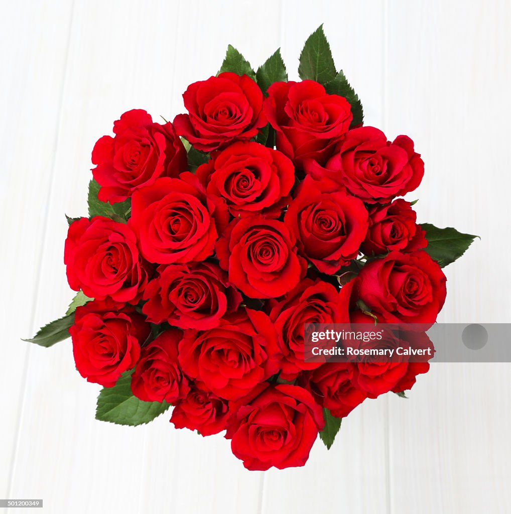 Twenty Roses Twenty Vibrant Red Roses From Above High-Res Stock Photo - Getty Images